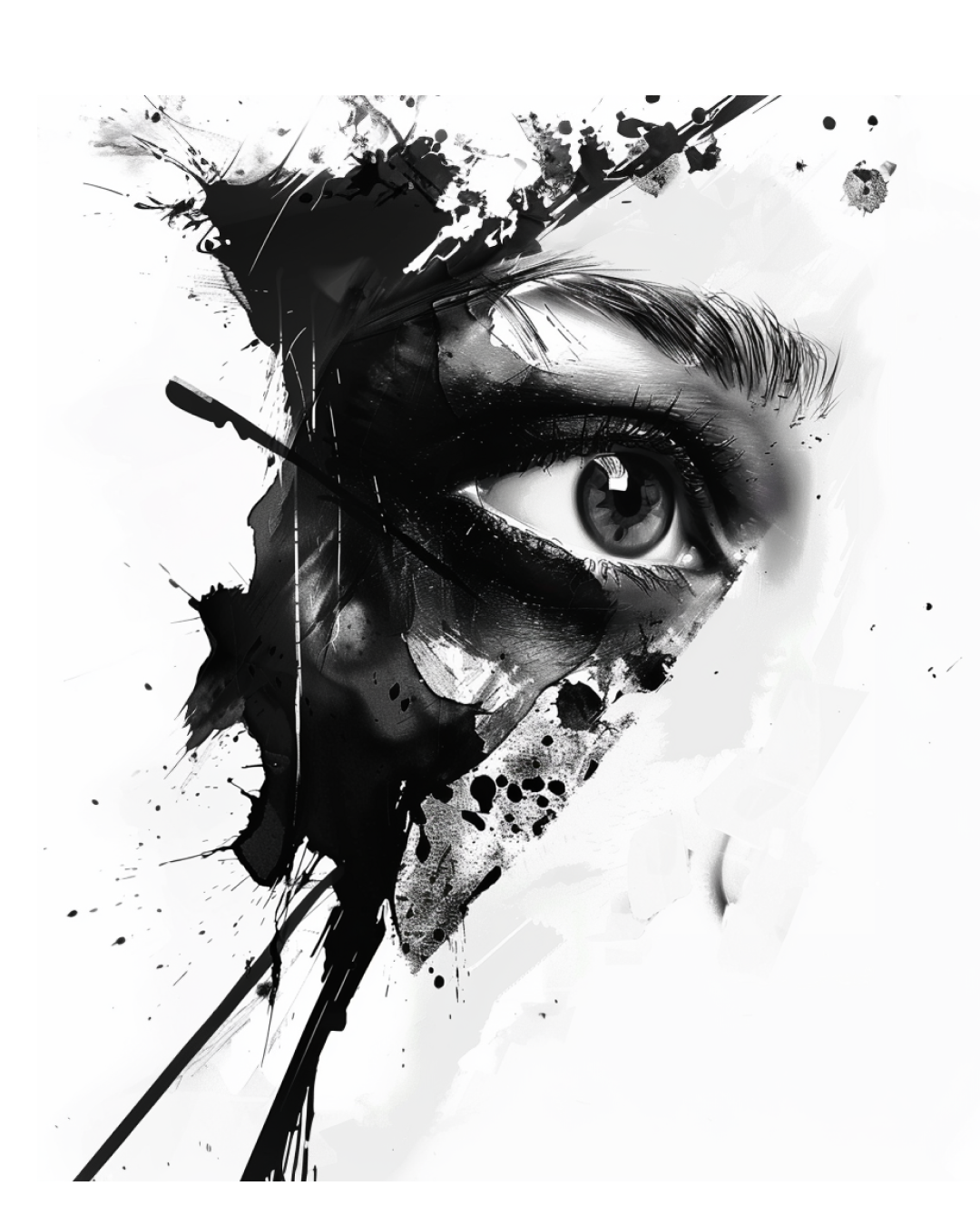 Focused Gaze – Abstract Eye Tattoo Project