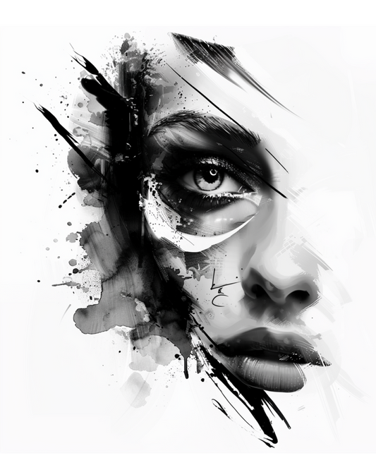 Expressive Gaze – Exclusive Abstract Realism Tattoo Project